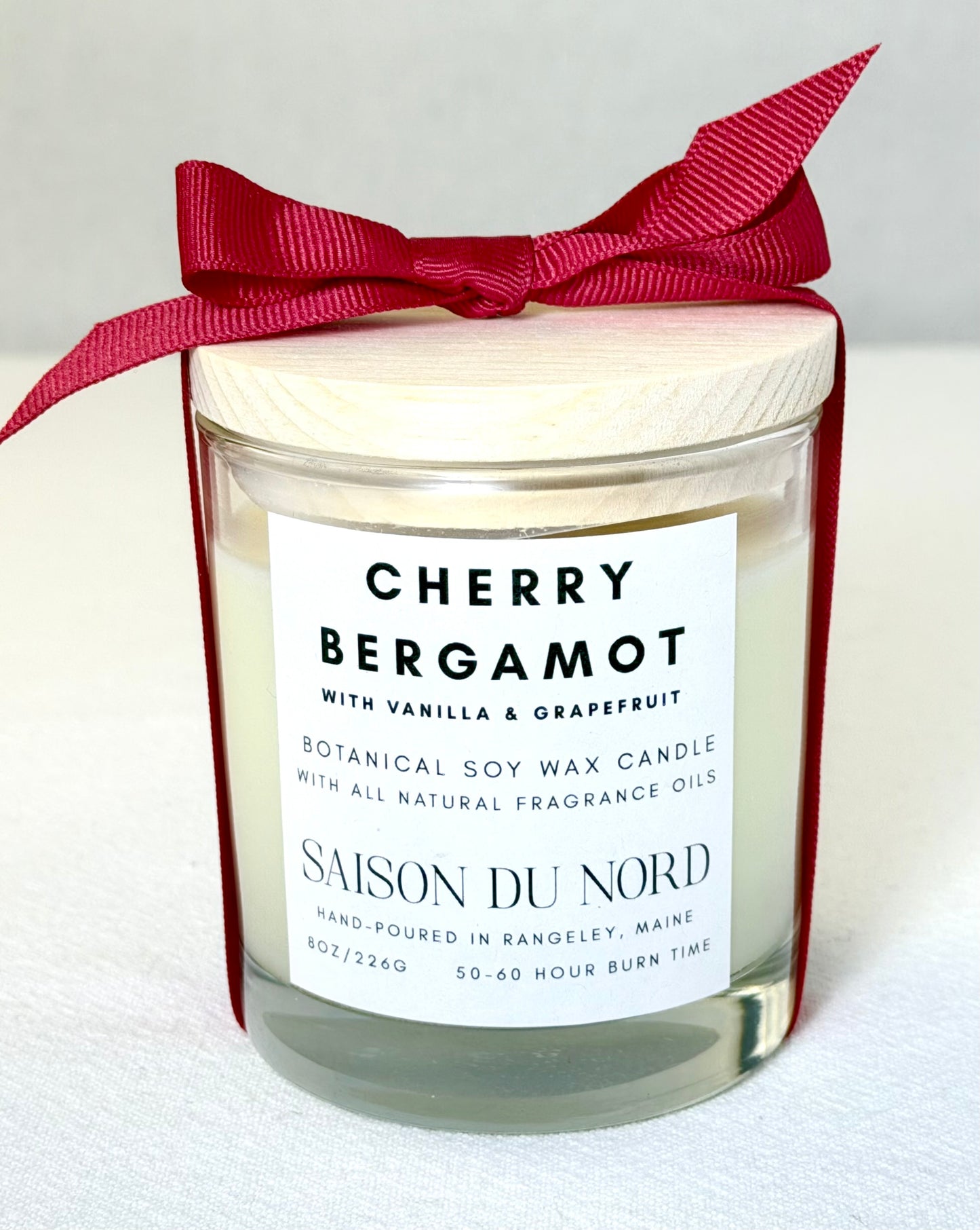 Cherry Bergamot Soy Wax Candle