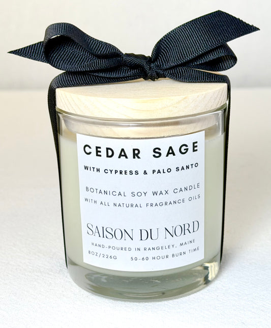 Cedar Sage Soy Wax Candle