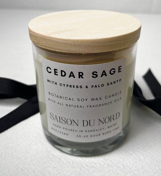 Cedar Sage Soy Wax Candle