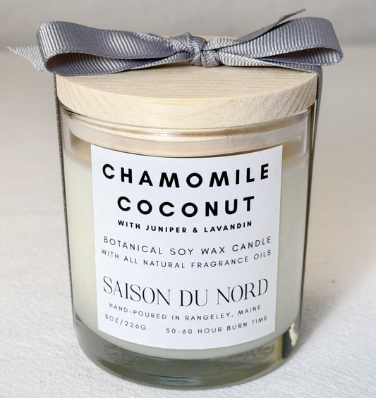 Chamomile Coconut Soy Wax Candle