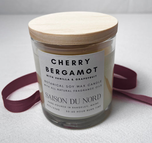 Cherry Bergamot Soy Wax Candle