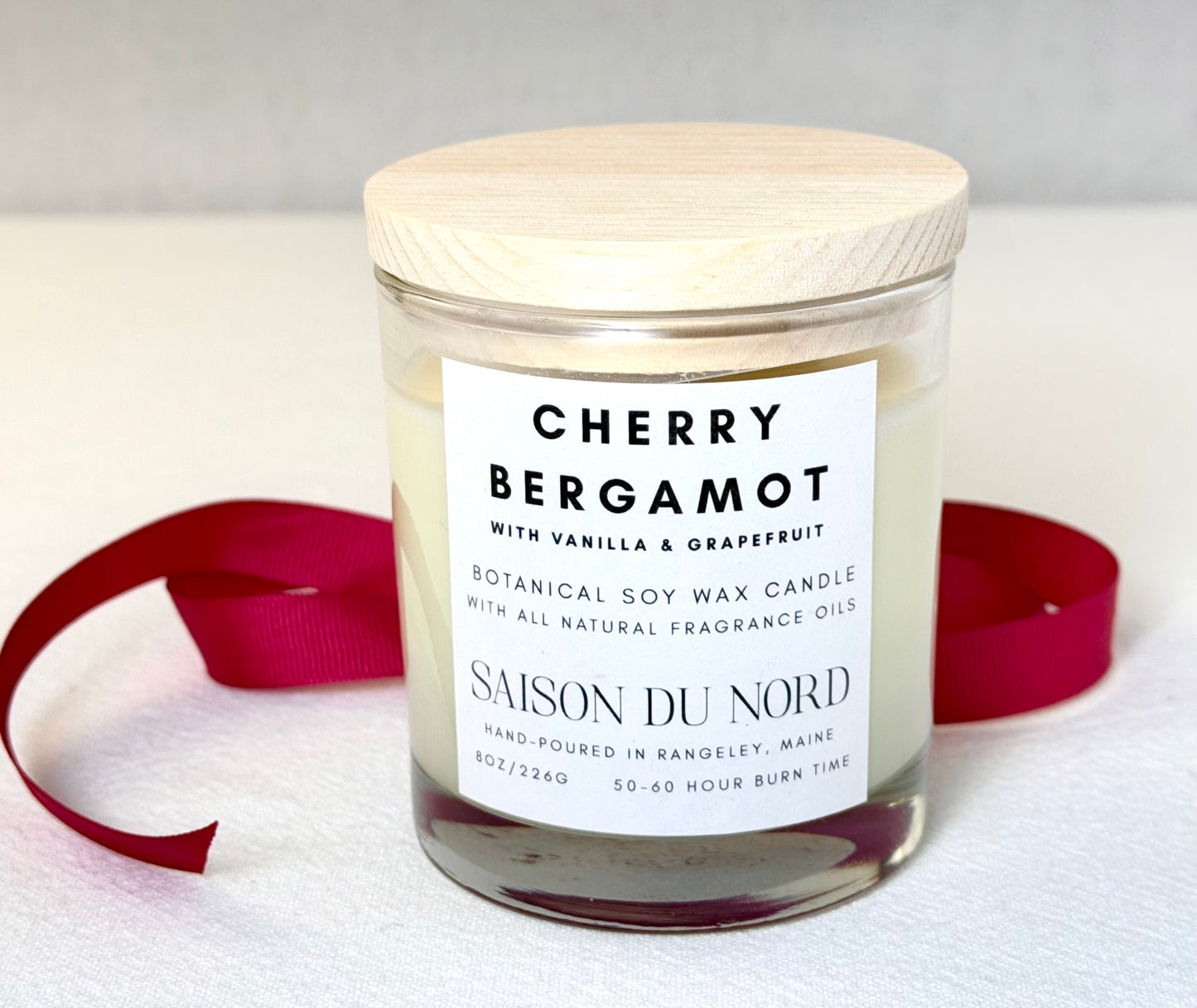 Cherry Bergamot Soy Wax Candle