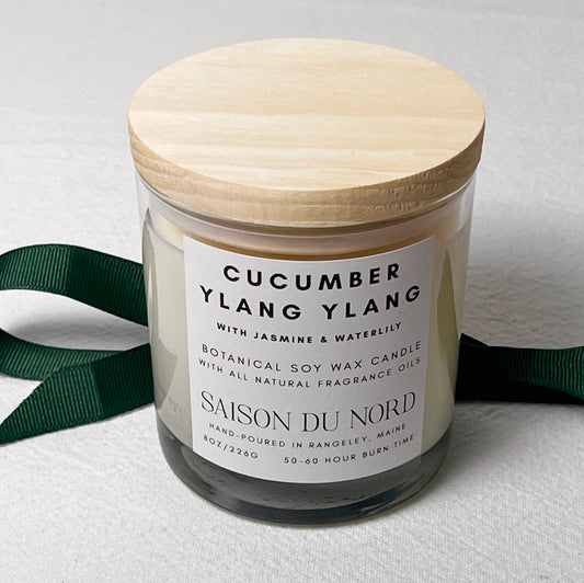 Cucumber Ylang Ylang Soy Wax Candle