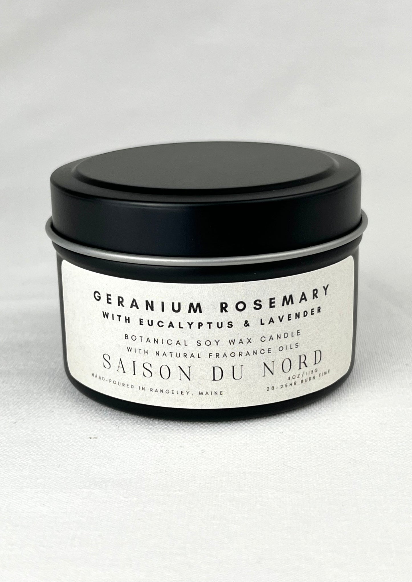 Geranium Rosemary Soy Wax Candle