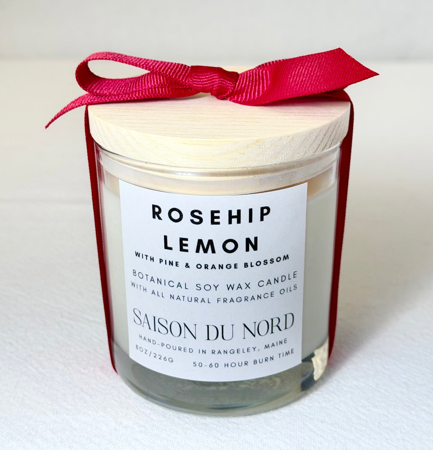 Rosehip Lemon Soy Wax Candle