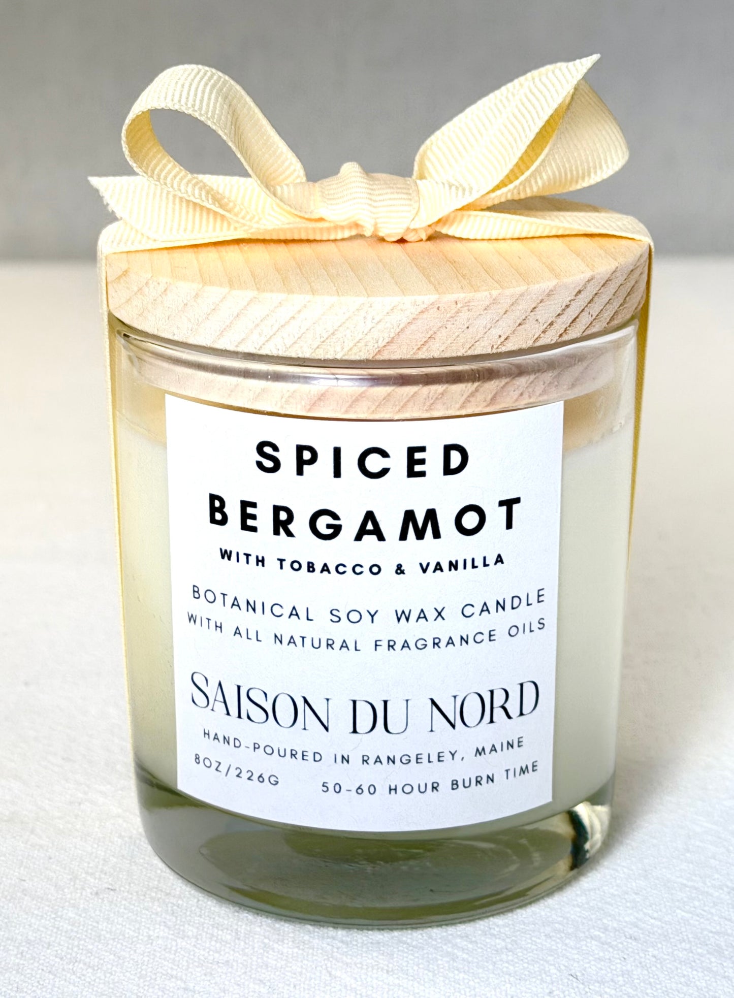 Spiced Bergamot Soy Wax Candle