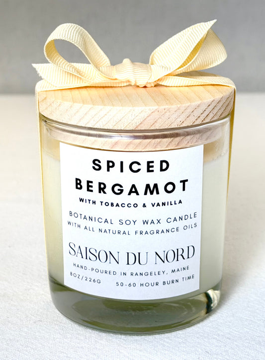 Spiced Bergamot Soy Wax Candle